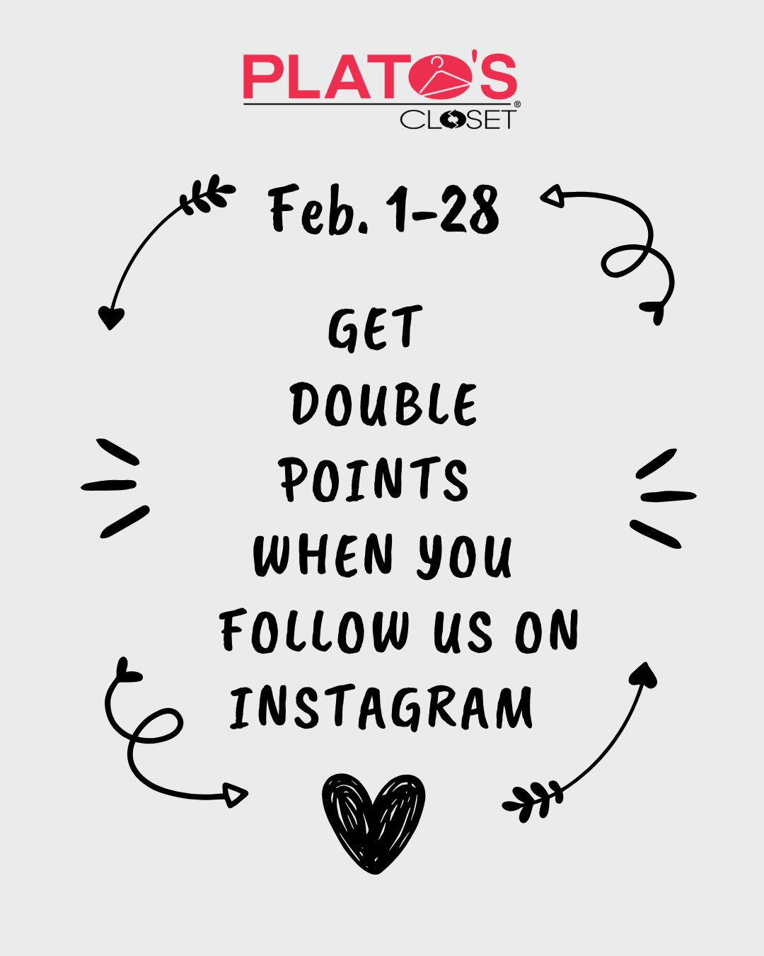 follow us for double points
